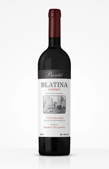 Boca vina Blatina Barrique Buntić, 0,75 l